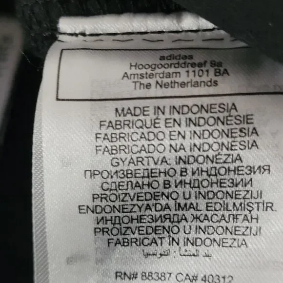 NWOT Adidas Adibreak Denim Two-In-One Jeans Womens 32 Black White Baggy Skater - Picture 15 of 16